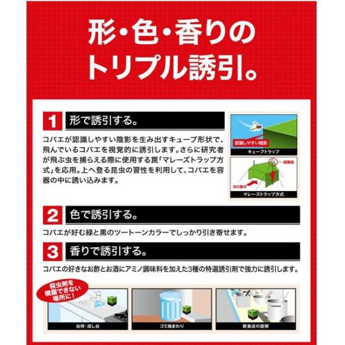 フマキラーコバエ超激取れキューブ 1個入