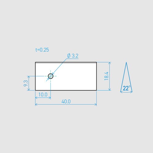 0.25×18.4×40L 22°(50枚入)