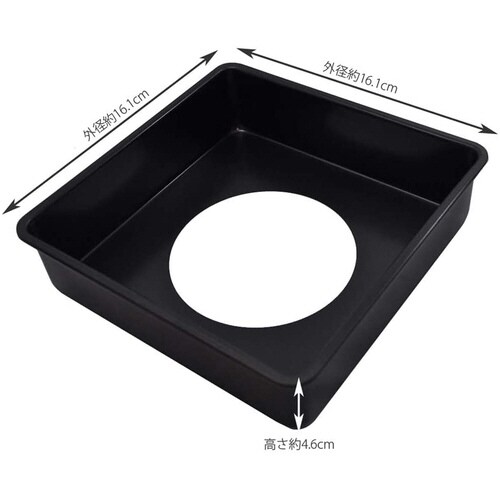 スクエア型 15cm(底取れタイプ)