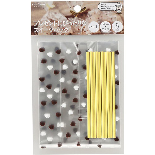 スイーツパック マチ付 ハート 5セット