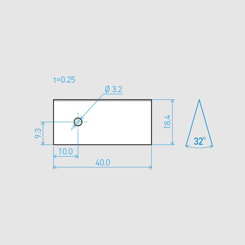 0.25×18.4×40L 32°(50枚入)