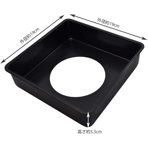 スクエア型 18cm(底取れタイプ)