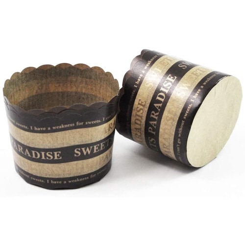 紙製マフィン型 5枚入(ボーダー)