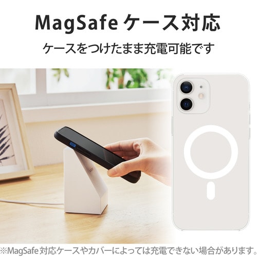 ワイヤレス充電器 スタンド型 ホワイト