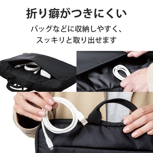 タイプCケーブル A−C 2m ホワイト シリコン