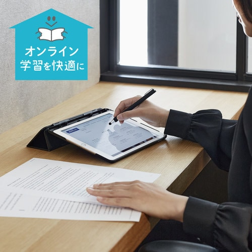 タッチペン ボールペン型 太軸 ブラック