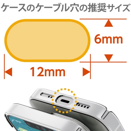 外付ストラップホール ネックストラップ ブラック