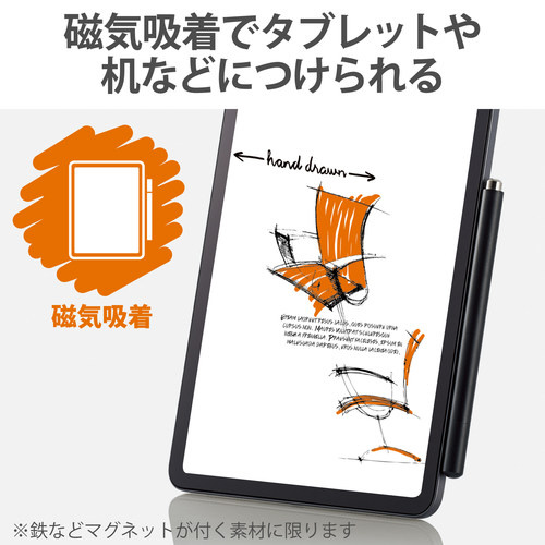 タッチペン ディスクタイプ キャップ ブラック