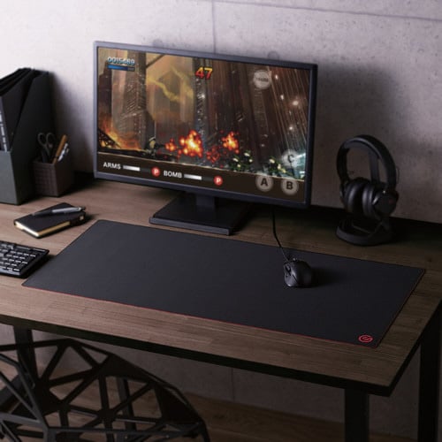 マウスパッド ゲーミング 超ワイドサイズ ブラック