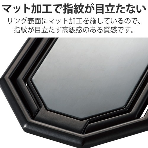 スマホリング スタンド 背面貼付 ブラック