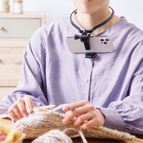 スマホホルダー 6.5インチ ネックストラップ