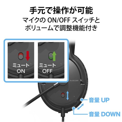 ヘッドセット ステレオ 有線 USB接続 両耳 大