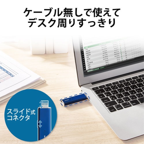 SSD 128GB 外付け ポータブル ブルー