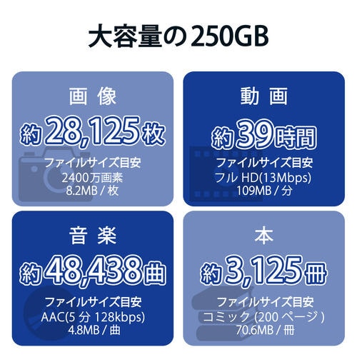SSD 外付け 250GB ノック式 レッド