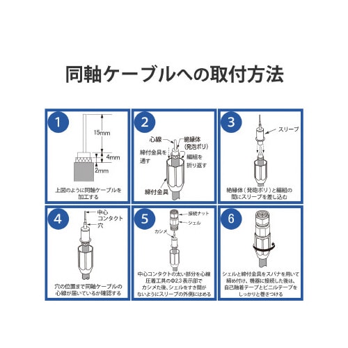 F形接栓 5C 同軸ケーブル用 4K8K対応 防水