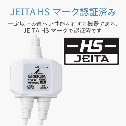 入出力側ケーブル付分波器