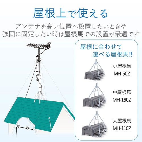 アンテナマスト 1.8m(溶融亜鉛メッキ)