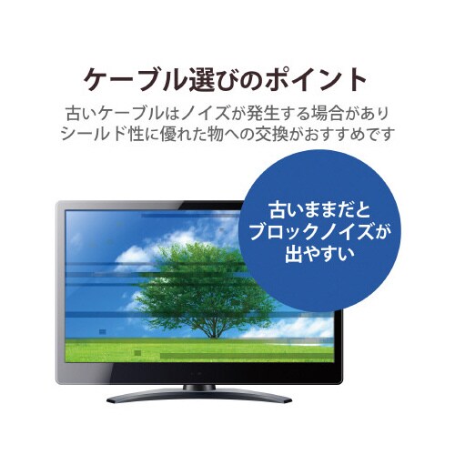 アンテナケーブル 4C L型―ストレート 1m