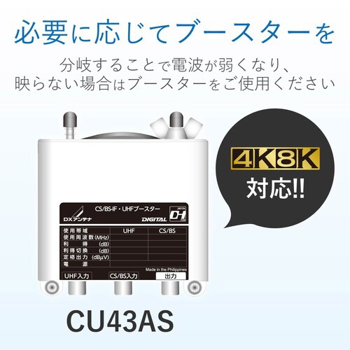3分配器 4K8K対応 全端子通電型 屋内用