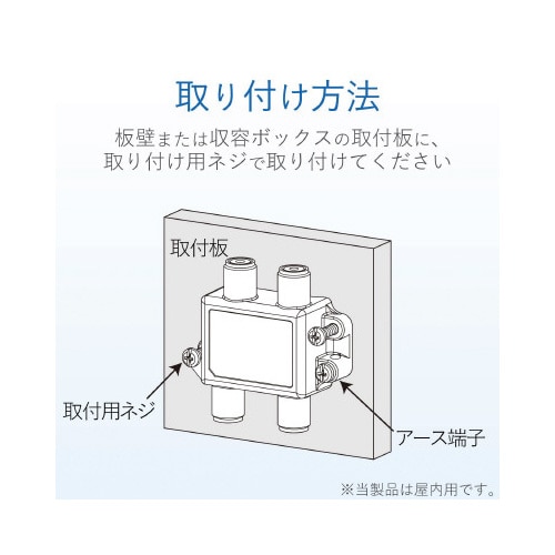 5分配器 4K8K対応 全端子通電型 屋内用