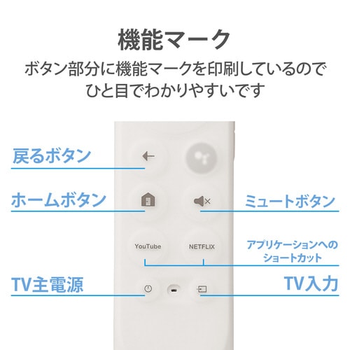 リモコンカバー GoogleTV専用 抗菌 クリア