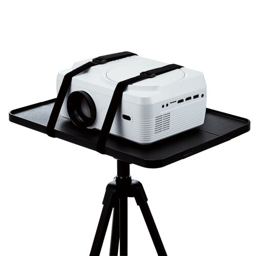 プロジェクタースタンド 三脚 バンド固定 ブラック