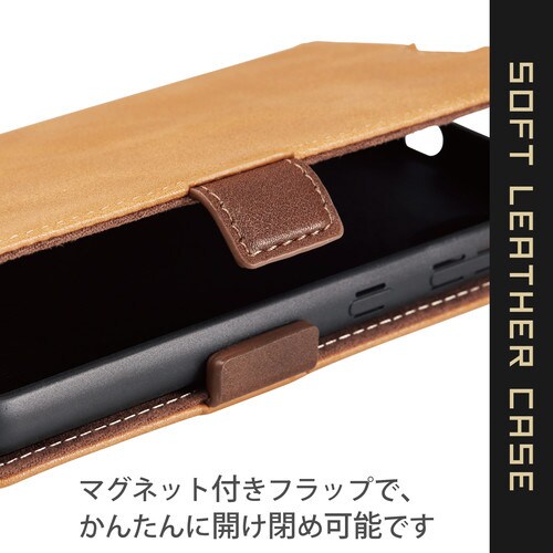 Galaxy A22 5G ケース 手帳 ブラウン