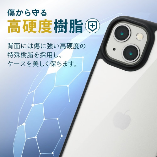 iPhone13 ケース ハイブリッド ブラック