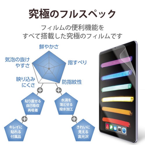 iPad mini 2021年 フィルム 衝撃吸収