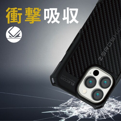 iPhone13 Pro ケース 耐衝撃 ブラック