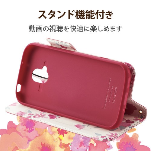 らくらくスマホ F−52B ケース 手帳 ピンク