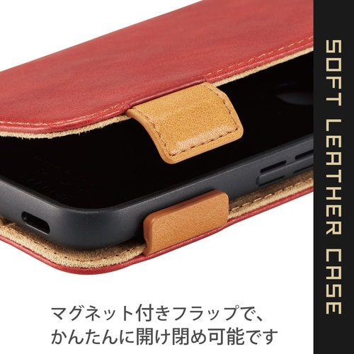 arrows We ケース 手帳 耐衝撃 レッド