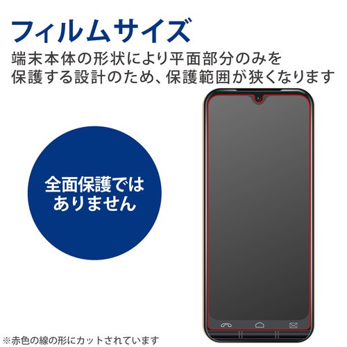 あんしんスマホ KY−51B ガラスフィルム