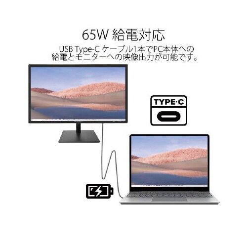 23.6インチ65W給電対応フルHDモニター