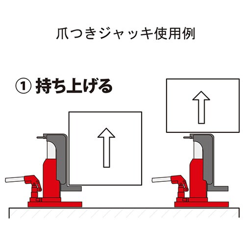 爪つきジャッキ 5t G−100T