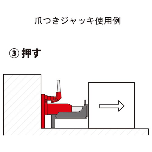 爪つきジャッキ 5t G−100T