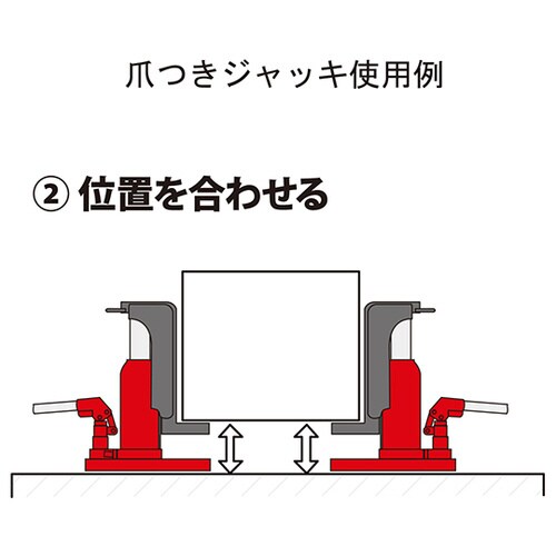 爪つきジャッキ 10t G−200T
