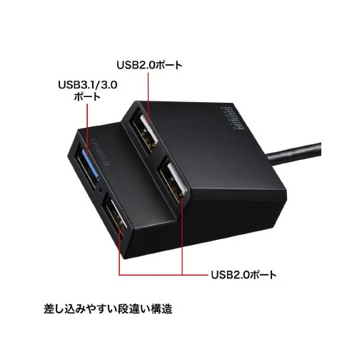 USB3.2Gen1+USB2.0コンボハブ