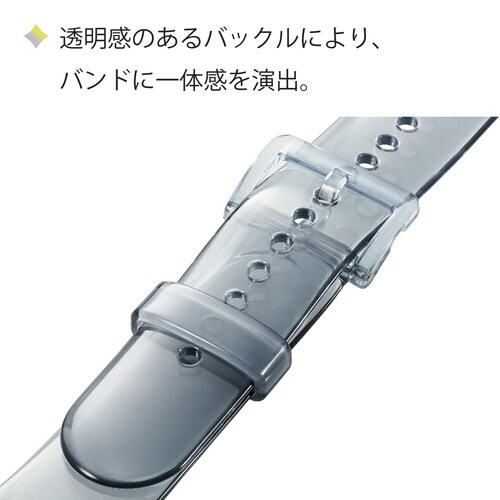アップルウォッチ バンド クリアブラック