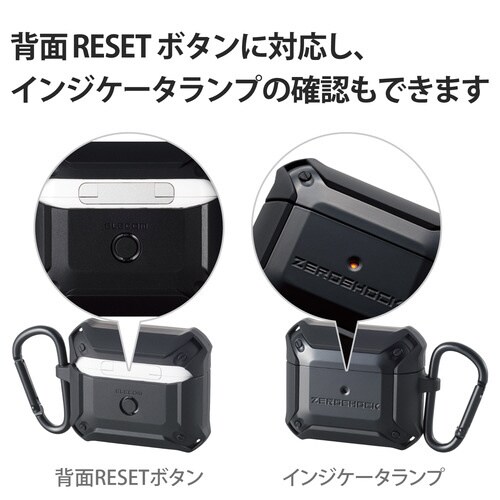 AirPods 第3世代 ケース 耐衝撃 ブラック