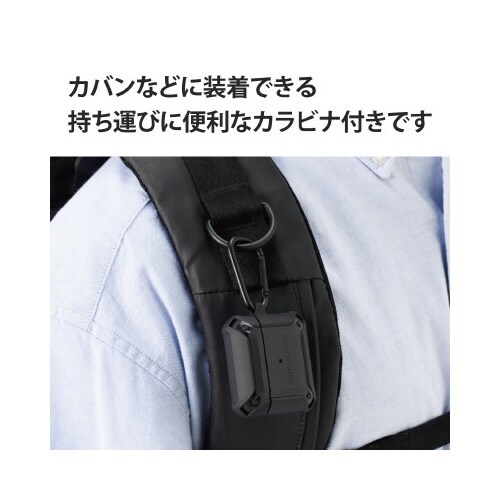 AirPods 第3世代 ケース 耐衝撃 ブラック