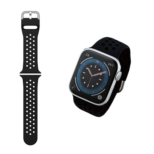 Apple Watch バンド シリコン ブラック