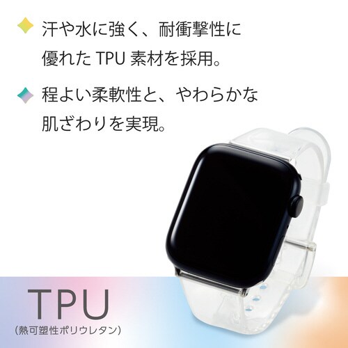 アップルウォッチ バンド クリア