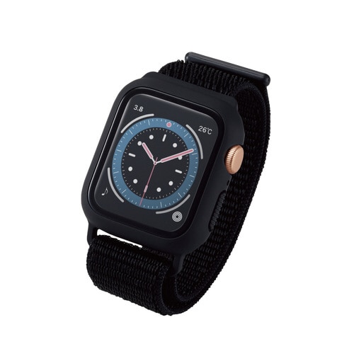 アップルウォッチ バンド一体型ケース ブラック