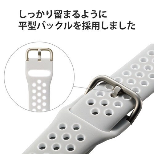 Apple Watch バンド グレー ホワイト