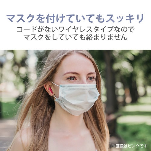 ワイヤレスイヤホン セミオープン ホワイト