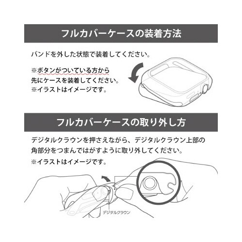 アップルウォッチ 保護ケース クリア