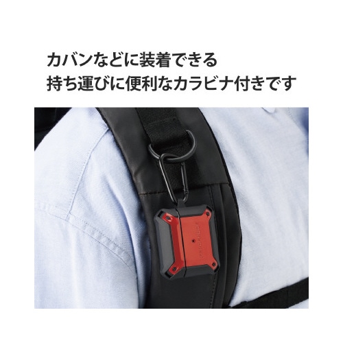 AirPods 第3世代 ケース 耐衝撃 レッド