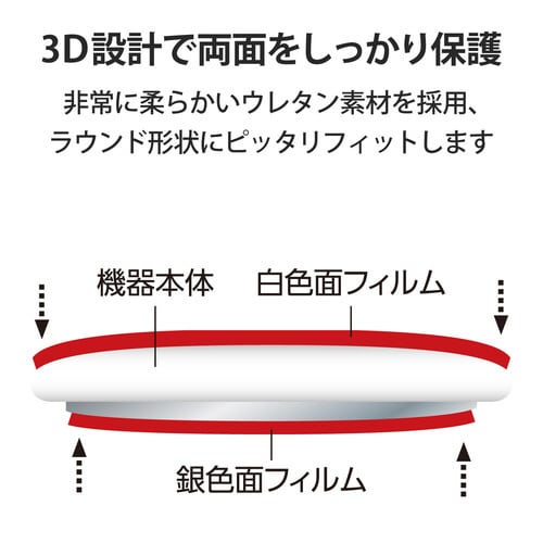 AirTag用 フィルム 耐衝撃 フルカバー