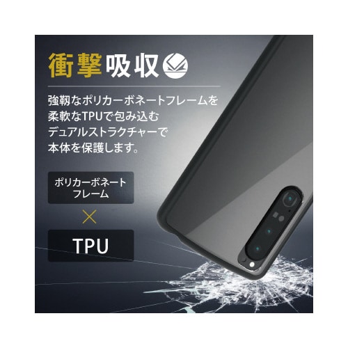 Xperia 1 IV ケース ブラック